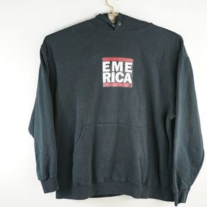 Vtg 00's EMERICA Skateboard Hoodie Sweatshirt XL